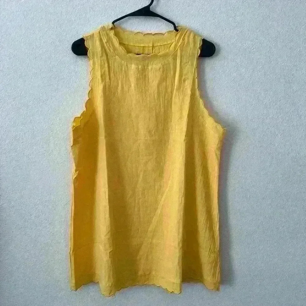 Yellow flowy dress